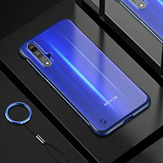 Coque Ultra Fine TPU Souple Housse Etui Transparente H01 pour Huawei Honor 20 Bleu