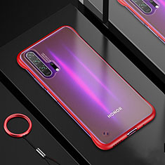Coque Ultra Fine TPU Souple Housse Etui Transparente H01 pour Huawei Honor 20 Pro Rouge