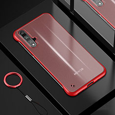 Coque Ultra Fine TPU Souple Housse Etui Transparente H01 pour Huawei Honor 20 Rouge