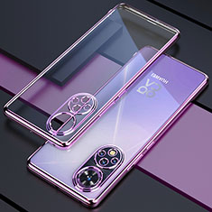 Coque Ultra Fine TPU Souple Housse Etui Transparente H01 pour Huawei Honor 50 Pro 5G Violet