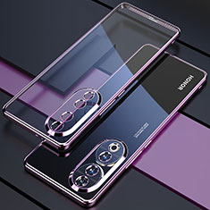 Coque Ultra Fine TPU Souple Housse Etui Transparente H01 pour Huawei Honor 90 5G Violet