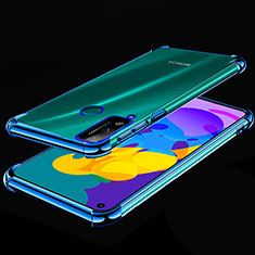 Coque Ultra Fine TPU Souple Housse Etui Transparente H01 pour Huawei Honor Play4T Bleu