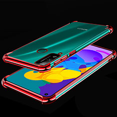 Coque Ultra Fine TPU Souple Housse Etui Transparente H01 pour Huawei Honor Play4T Rouge