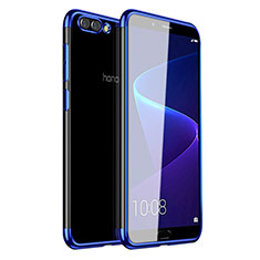 Coque Ultra Fine TPU Souple Housse Etui Transparente H01 pour Huawei Honor V10 Bleu