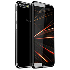 Coque Ultra Fine TPU Souple Housse Etui Transparente H01 pour Huawei Honor V10 Noir