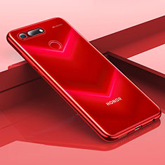 Coque Ultra Fine TPU Souple Housse Etui Transparente H01 pour Huawei Honor V20 Rouge