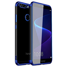 Coque Ultra Fine TPU Souple Housse Etui Transparente H01 pour Huawei Honor V9 Bleu