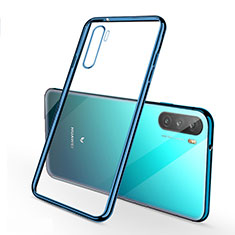 Coque Ultra Fine TPU Souple Housse Etui Transparente H01 pour Huawei Mate 40 Lite 5G Bleu