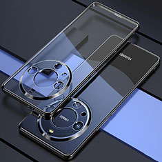 Coque Ultra Fine TPU Souple Housse Etui Transparente H01 pour Huawei Mate 60 Noir