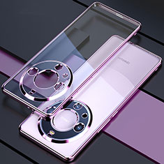 Coque Ultra Fine TPU Souple Housse Etui Transparente H01 pour Huawei Mate 60 Violet