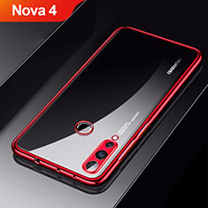Coque Ultra Fine TPU Souple Housse Etui Transparente H01 pour Huawei Nova 4 Rouge