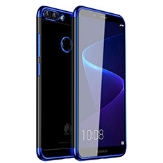 Coque Ultra Fine TPU Souple Housse Etui Transparente H01 pour Huawei P Smart Bleu