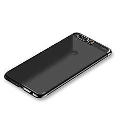Coque Ultra Fine TPU Souple Housse Etui Transparente H01 pour Huawei P10 Noir