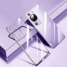Coque Ultra Fine TPU Souple Housse Etui Transparente H01 pour Huawei P60 Pro Violet