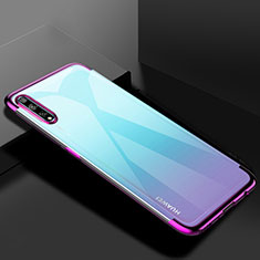 Coque Ultra Fine TPU Souple Housse Etui Transparente H01 pour Huawei Y8p Violet