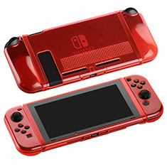 Coque Ultra Fine TPU Souple Housse Etui Transparente H01 pour Nintendo Switch Rouge