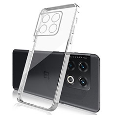 Coque Ultra Fine TPU Souple Housse Etui Transparente H01 pour OnePlus 10 Pro 5G Argent