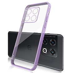 Coque Ultra Fine TPU Souple Housse Etui Transparente H01 pour OnePlus 10 Pro 5G Violet