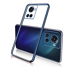 Coque Ultra Fine TPU Souple Housse Etui Transparente H01 pour OnePlus 10R 5G Bleu