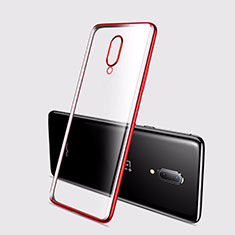 Coque Ultra Fine TPU Souple Housse Etui Transparente H01 pour OnePlus 7 Rouge