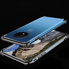 Coque Ultra Fine TPU Souple Housse Etui Transparente H01 pour OnePlus 7T Noir