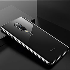 Coque Ultra Fine TPU Souple Housse Etui Transparente H01 pour OnePlus 8 Noir
