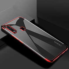 Coque Ultra Fine TPU Souple Housse Etui Transparente H01 pour Oppo A8 Rouge