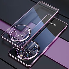 Coque Ultra Fine TPU Souple Housse Etui Transparente H01 pour Oppo Find X6 5G Violet
