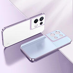 Coque Ultra Fine TPU Souple Housse Etui Transparente H01 pour Oppo Reno8 Pro 5G Violet