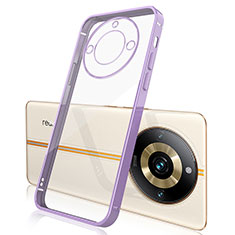Coque Ultra Fine TPU Souple Housse Etui Transparente H01 pour Realme 11 Pro+ Plus 5G Violet