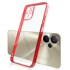 Coque Ultra Fine TPU Souple Housse Etui Transparente H01 pour Realme 9i 5G Rouge
