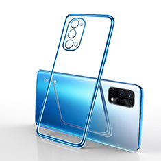Coque Ultra Fine TPU Souple Housse Etui Transparente H01 pour Realme Q2 Pro 5G Bleu