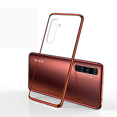 Coque Ultra Fine TPU Souple Housse Etui Transparente H01 pour Realme X50 Pro 5G Rouge