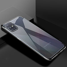 Coque Ultra Fine TPU Souple Housse Etui Transparente H01 pour Samsung Galaxy A51 5G Noir
