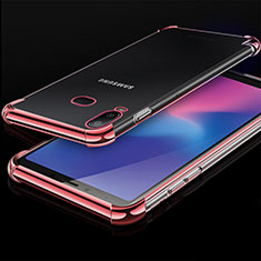 Coque Ultra Fine TPU Souple Housse Etui Transparente H01 pour Samsung Galaxy A6s Or Rose