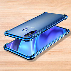 Coque Ultra Fine TPU Souple Housse Etui Transparente H01 pour Samsung Galaxy A8s SM-G8870 Bleu