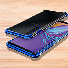 Coque Ultra Fine TPU Souple Housse Etui Transparente H01 pour Samsung Galaxy A9s Bleu