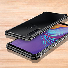 Coque Ultra Fine TPU Souple Housse Etui Transparente H01 pour Samsung Galaxy A9s Noir