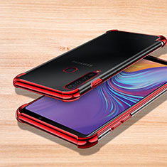 Coque Ultra Fine TPU Souple Housse Etui Transparente H01 pour Samsung Galaxy A9s Rouge
