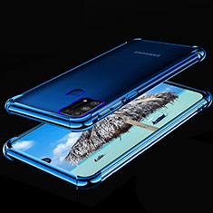 Coque Ultra Fine TPU Souple Housse Etui Transparente H01 pour Samsung Galaxy M31 Prime Edition Bleu