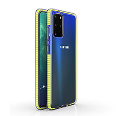 Coque Ultra Fine TPU Souple Housse Etui Transparente H01 pour Samsung Galaxy S20 Plus 5G Jaune