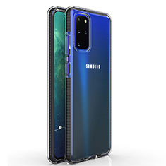 Coque Ultra Fine TPU Souple Housse Etui Transparente H01 pour Samsung Galaxy S20 Plus 5G Noir