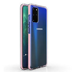 Coque Ultra Fine TPU Souple Housse Etui Transparente H01 pour Samsung Galaxy S20 Plus Rose