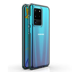 Coque Ultra Fine TPU Souple Housse Etui Transparente H01 pour Samsung Galaxy S20 Ultra 5G Gris Fonce