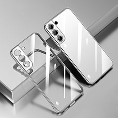 Coque Ultra Fine TPU Souple Housse Etui Transparente H01 pour Samsung Galaxy S21 FE 5G Argent
