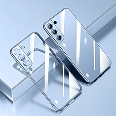 Coque Ultra Fine TPU Souple Housse Etui Transparente H01 pour Samsung Galaxy S21 FE 5G Bleu
