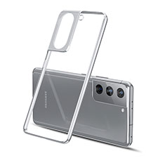 Coque Ultra Fine TPU Souple Housse Etui Transparente H01 pour Samsung Galaxy S21 Plus 5G Argent