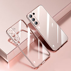 Coque Ultra Fine TPU Souple Housse Etui Transparente H01 pour Samsung Galaxy S24 5G Or Rose