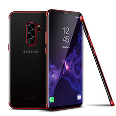 Coque Ultra Fine TPU Souple Housse Etui Transparente H01 pour Samsung Galaxy S9 Plus Rouge