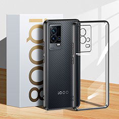 Coque Ultra Fine TPU Souple Housse Etui Transparente H01 pour Vivo iQOO 8 Pro 5G Noir